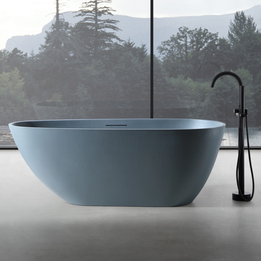 Photo Bath of artificial stone Abber Dortmund 170x75 AM9911G grey
