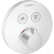 Photo Shower mixer with thermostat hansgrohe ShowerSelect S 15743700 for 2 consumers, CM, matte white