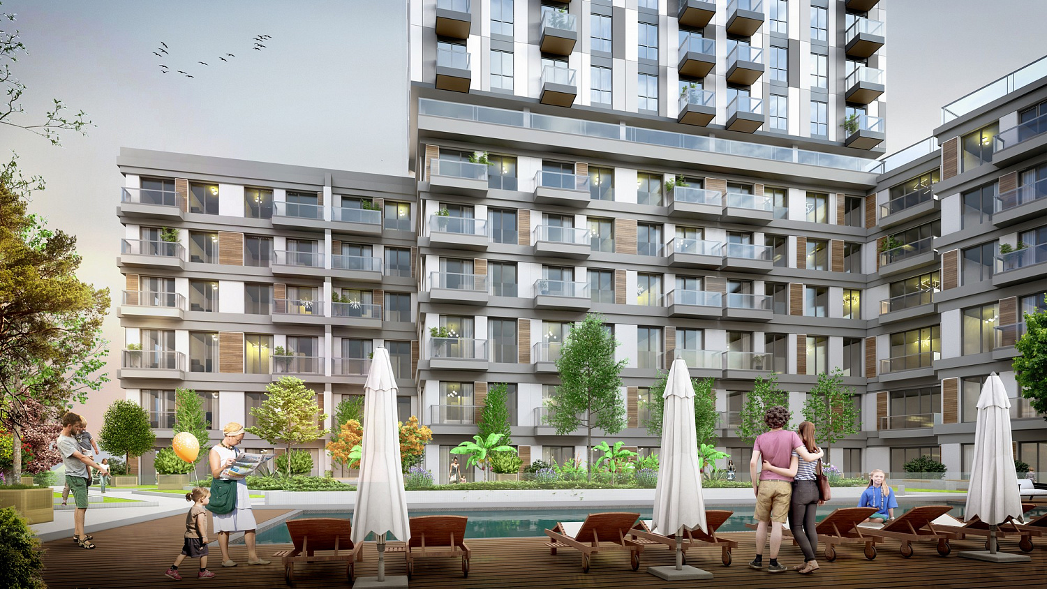 Beautiful apartments in the area of Beaumonti