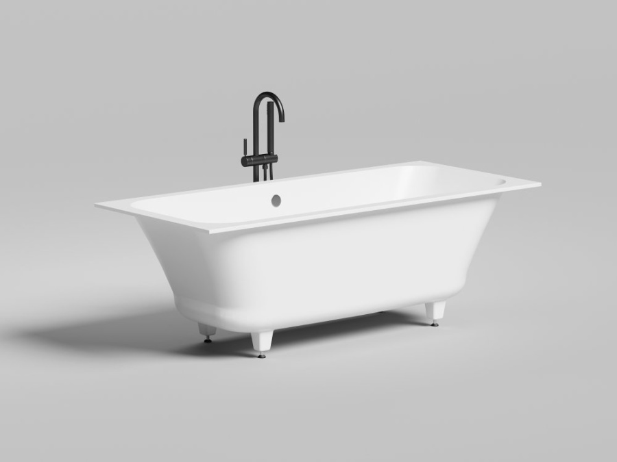 Photo Bath of artificial stone Salini Orlanda Axis 170x75 103213GF painting by RAL completely
