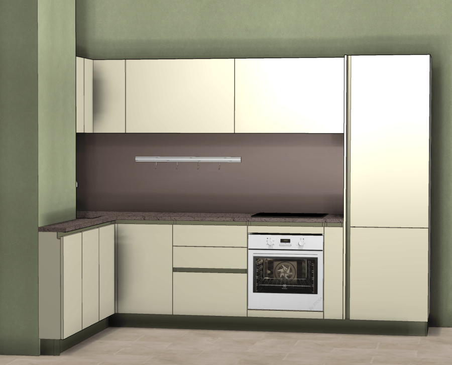 Photo Kitchen Stosa Milly angular 350 by 215 cm
