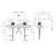 Photo Gessi sink mixer 316 54212#239 stainless steel