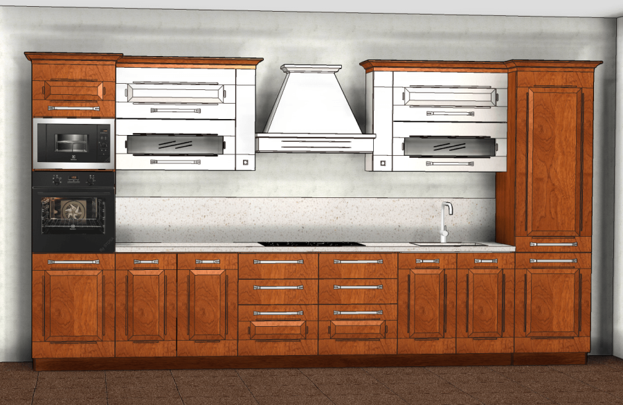 Photo Stosa Aida kitchen straight 420cm