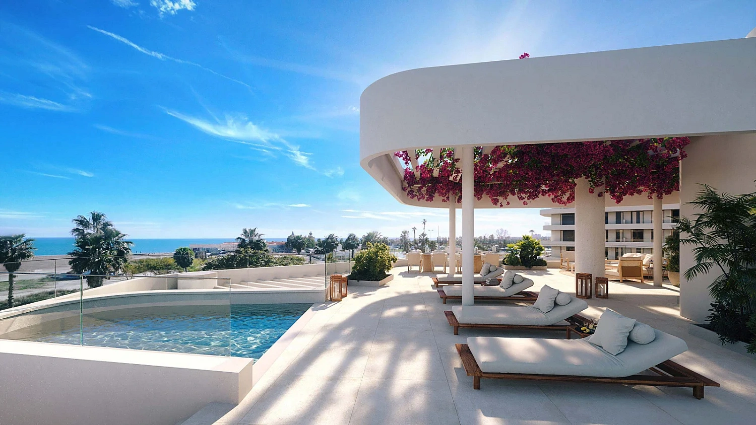 Photo Apartment with sea view in Malaga in the project "Termica Beach"