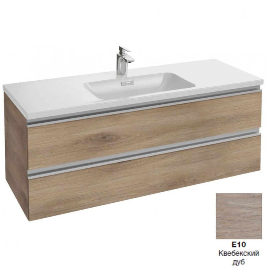 Photo 120 cm sink cabinet Jacob Delafon Vox EB2021-RA-E10, Quebec oak