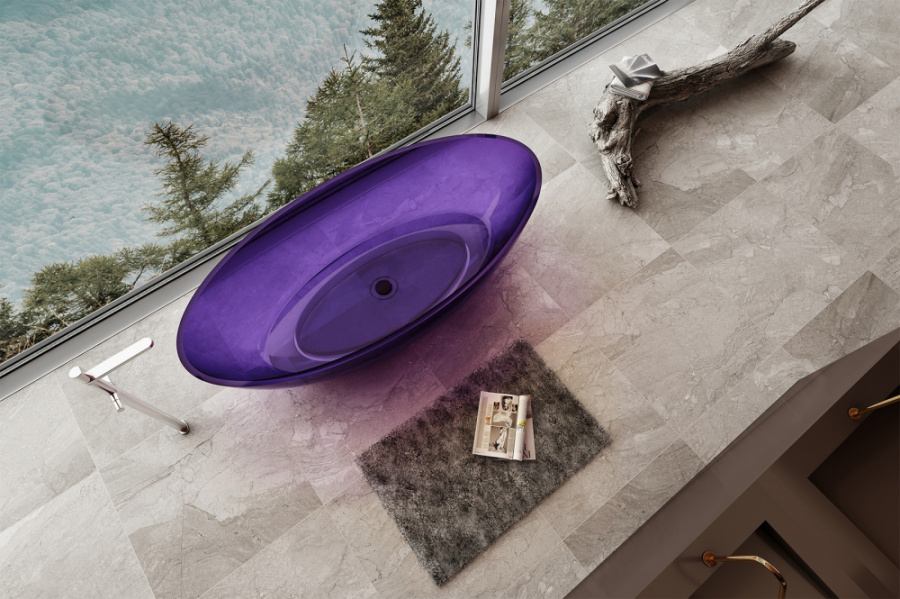 Photo Abber Kristall 180x85 AT9702Amethyst Amethyst