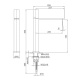 Photo Fantini Milano sink mixer 31 93 3051F steel