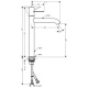 Photo Sink mixer Axor Uno 38034820 grinded nickel