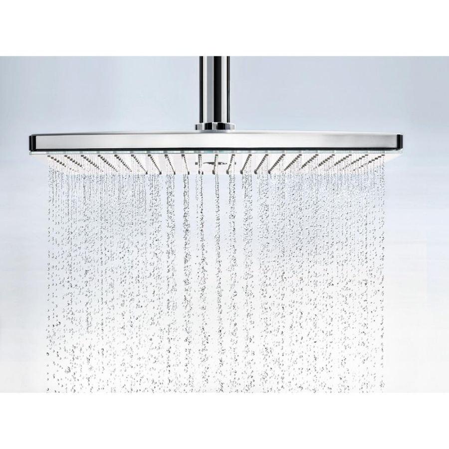Photo overhead shower built-in hansgrohe Rainmaker Select 460 2jet EcoSmart 24014400 white/chrome