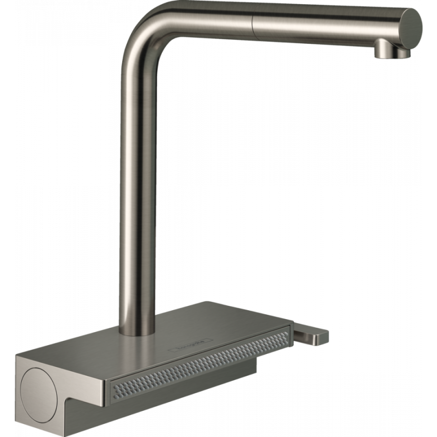 Photo Kitchen mixer hansgrohe Aquno Select M81, 250, 2jet, sBox 73830800 with exhaust shower, steel