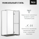 Photo Roca Acropolis door right with side panel 140x80 ZRU9307895 glossy chrome, glass transparent