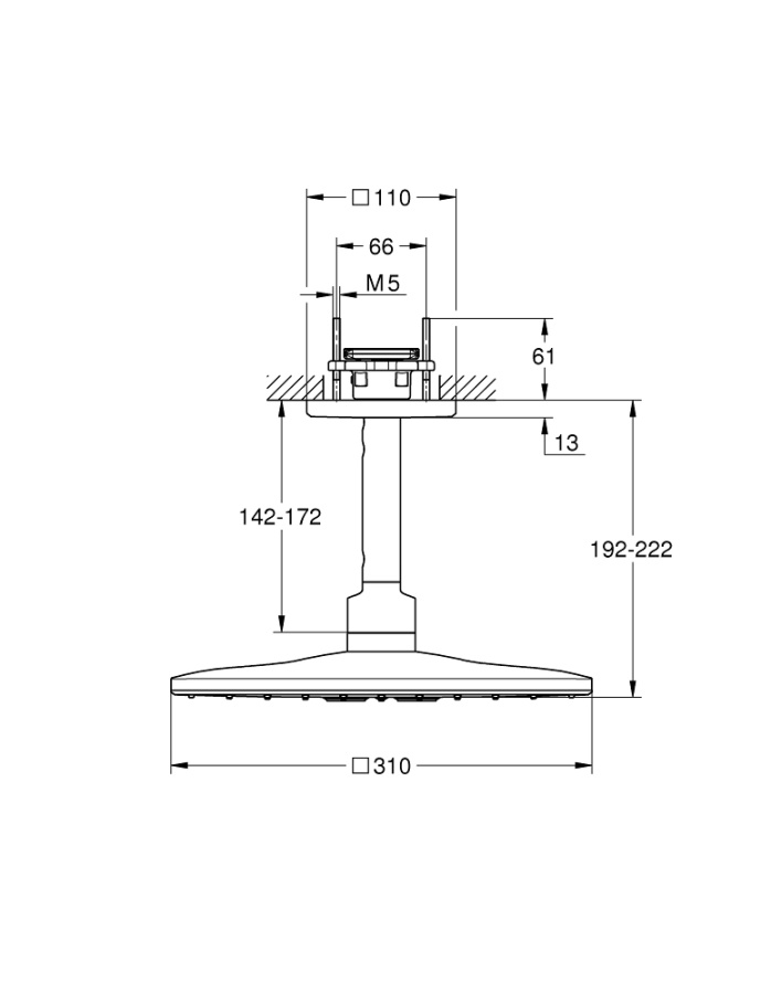 Photo GROHE Rainshower SmartActive 26481LS0