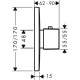 Photo Exterior shower thermostat Axor Urquiola 11731000