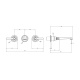 Photo Gessi Venti sink mixer 20 65091#299 black matte
