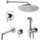Photo Paffoni Light KITZLIG011CR006 mixer kit, with hygienic shower