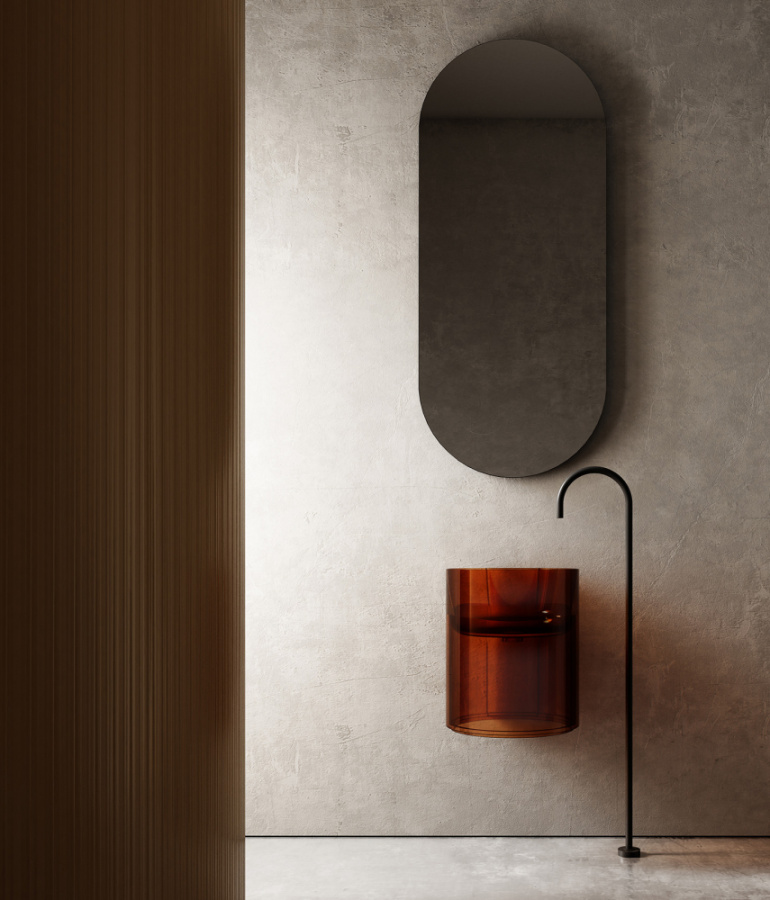 Photo Abber Kristall 42 AT2704Opal brown sink