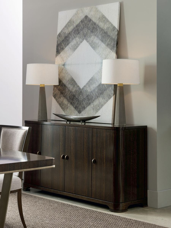 Photo Streamline sliding dining table