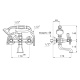 Photo Stella Eccelsa Bath Mixer EC 02209 AU00 Gold