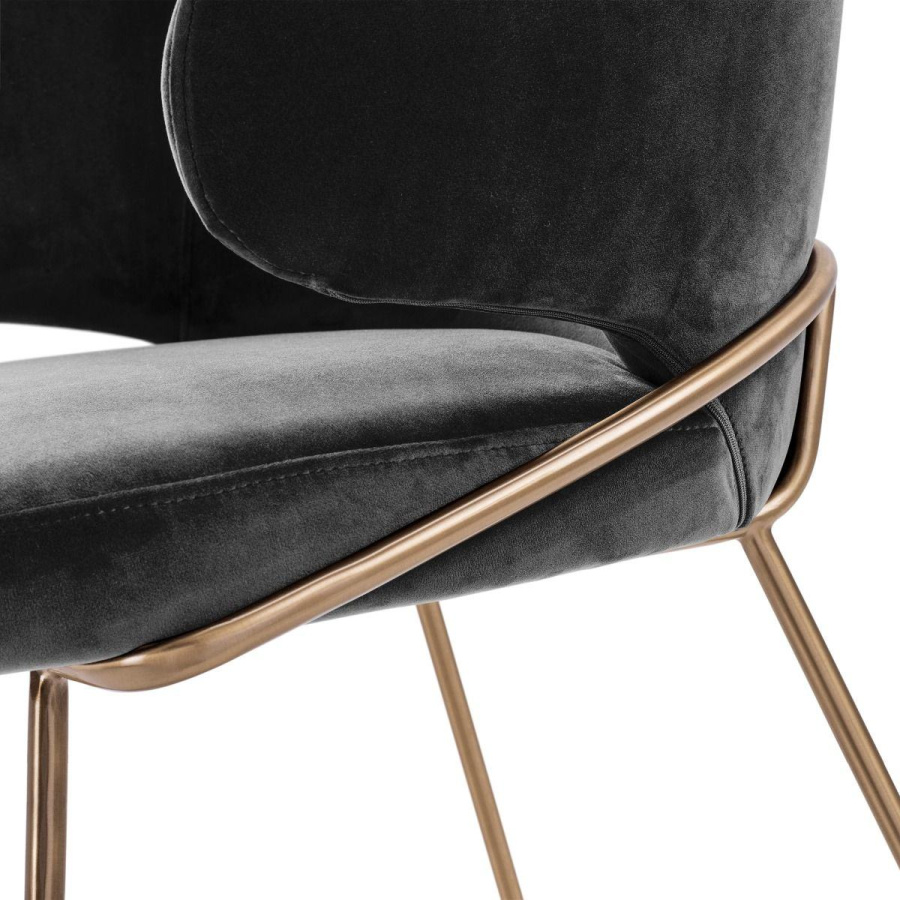 Photo Kinley dining chair (dark grey)