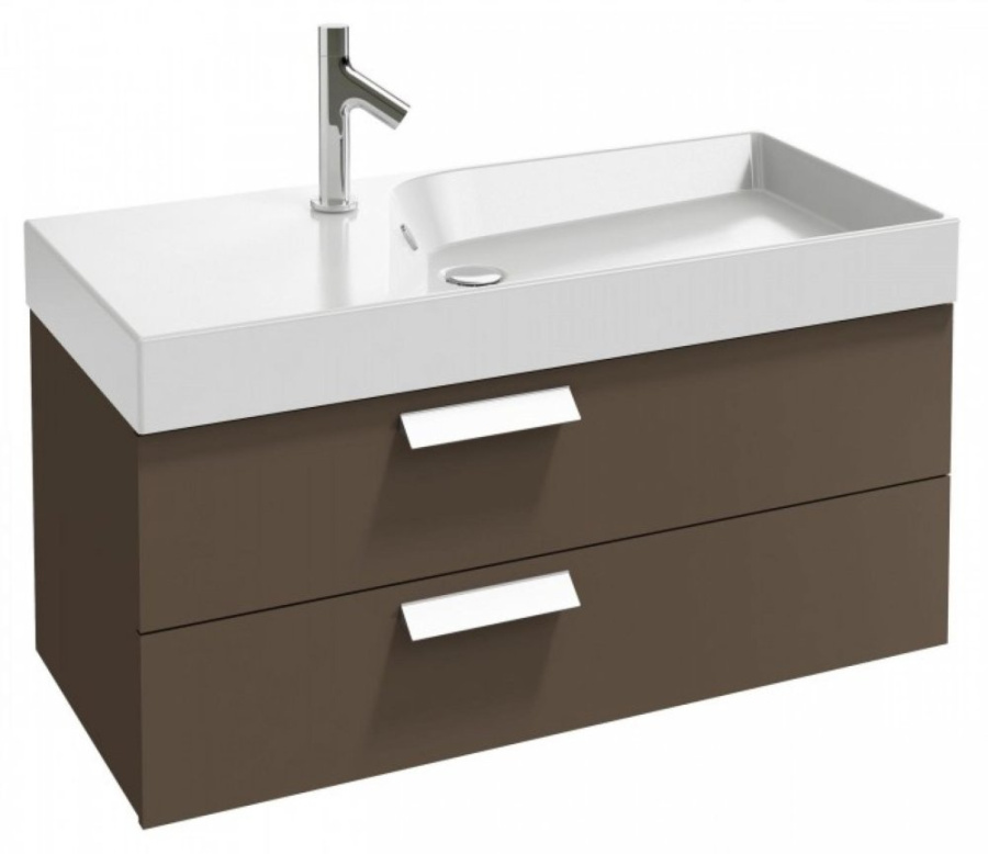 Photo Shuttercase under the sink suspended 99.5x45 cm Jacob Delafon Rythmik EB1304-G97 glossy beige