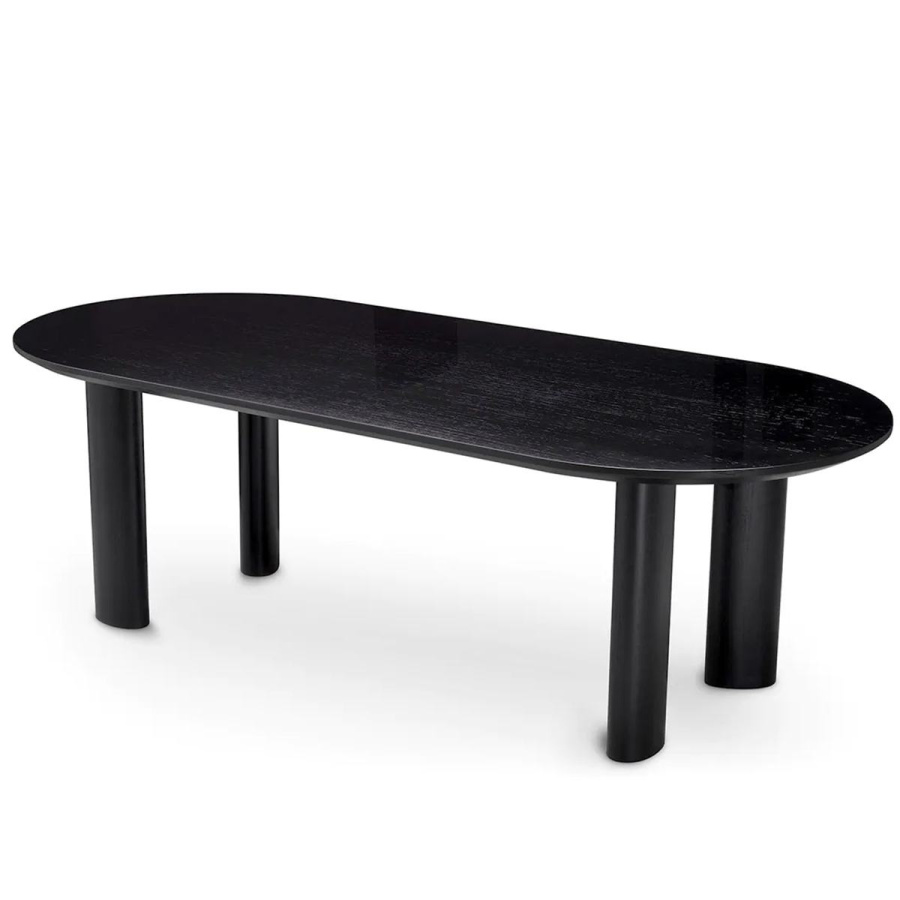 Photo Mogador S dining table (black finish)