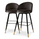 Photo A set of two Roche bar chairs (dark grey)