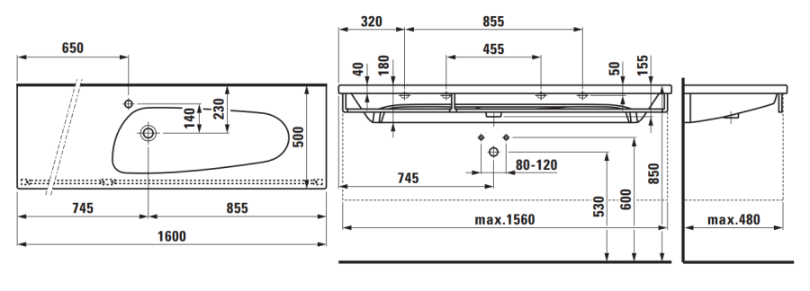 Photo Laufen Palomba 8.1480.8.000 sink. 104. 1st