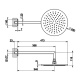 Photo Top shower Gessi Anello 63348#299 Black