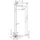 Photo Floor mixer for sink Axor Uno 38037820 grinded nickel