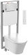 Photo Toilet kit with installation Jacob Delafon Seine E34360-00 with bidet lid and flush plate