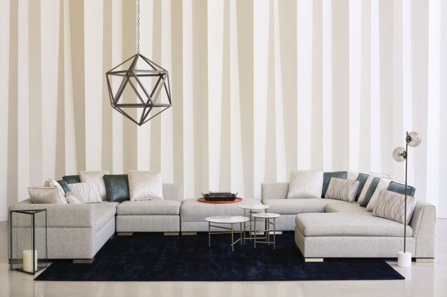 Photo Concentric L side table