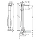 Photo Axor MyEdition 47442340 floor mixer with shower set grinded black chrome