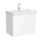 Photo Tumb with sink Vitra Metropole Pure 80 67332 white glossy