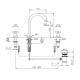 Photo Nicolazzi Mac Kinley sink mixer 05 2208GO29 gold