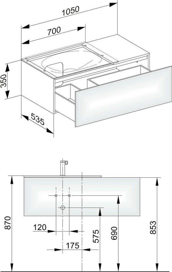 Photo Keuco Edition sink cabinet 11 105 31153380000