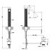 Photo Gessi sink mixer 316 54404#239 stainless steel