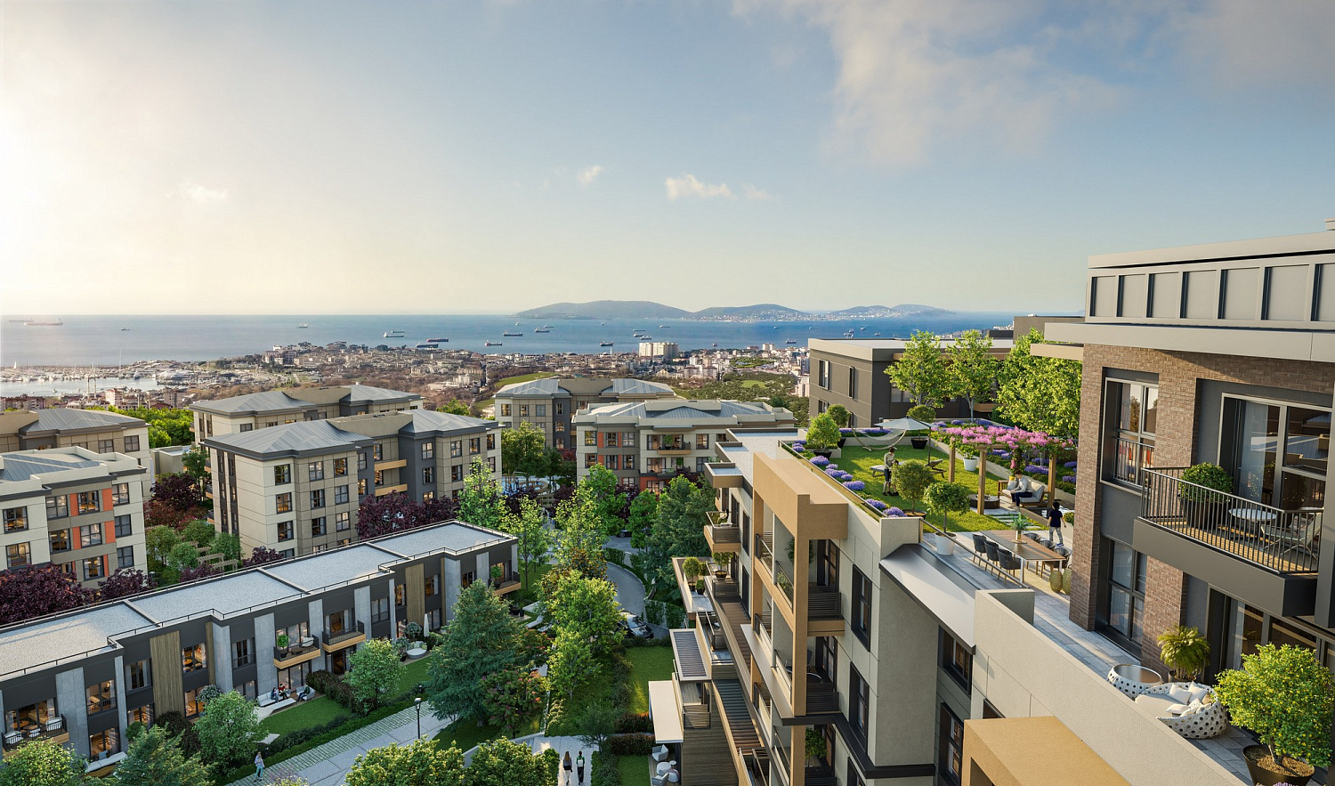 Residential complex in a developing area
