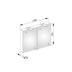 Photo Keuco Royal mirror cabinet 15 100 14404171301 silver anodized