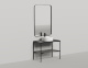 Photo Console with mirror Salini Grazia 80 27G108 black / RAL