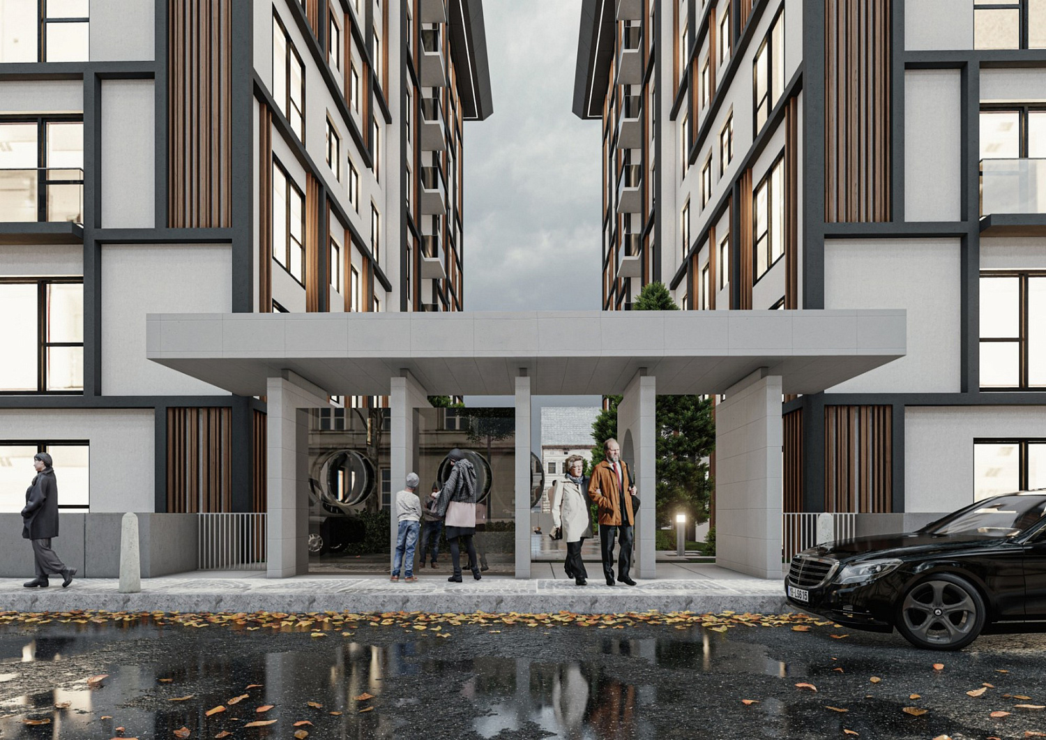 Club residential complex in the central district