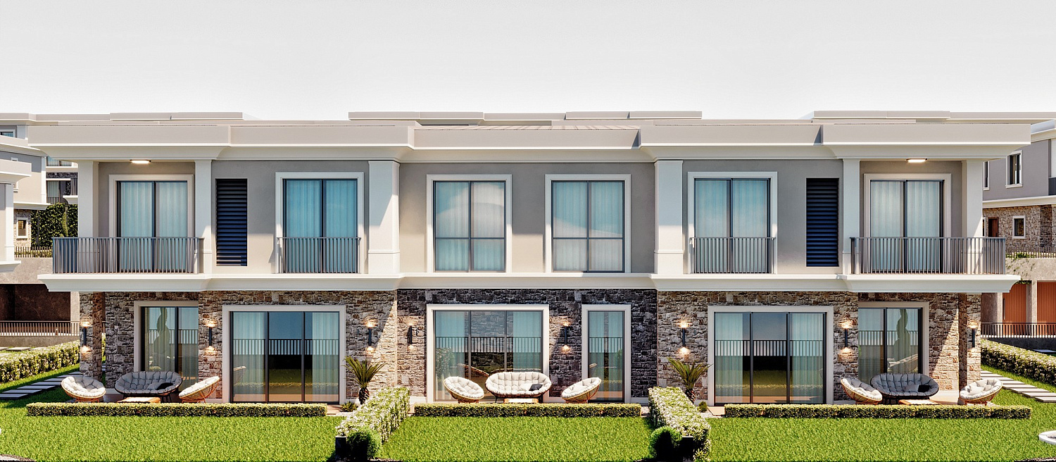 Private complex of villas with their own gardens