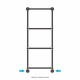 Photo Water towel warmer Sunerja Renaissance 1386 1260x500 03-0281-1250 gold