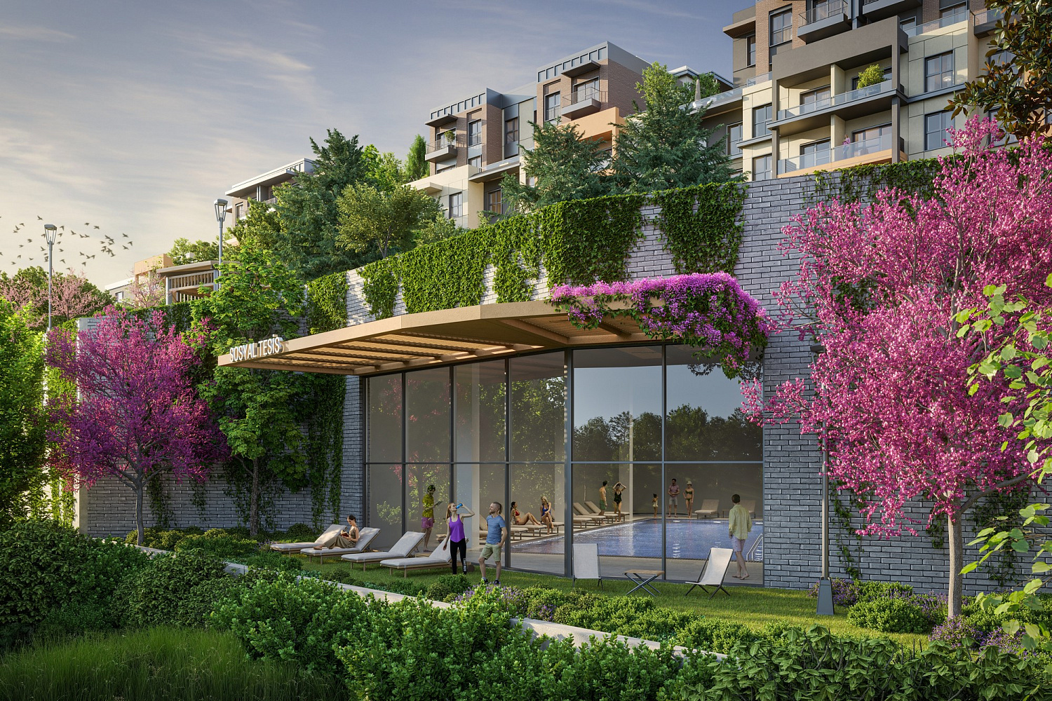 Residential complex in a developing area