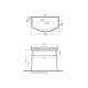 Photo The cabinet under the sink of KERASAN Retro 100 7363K3