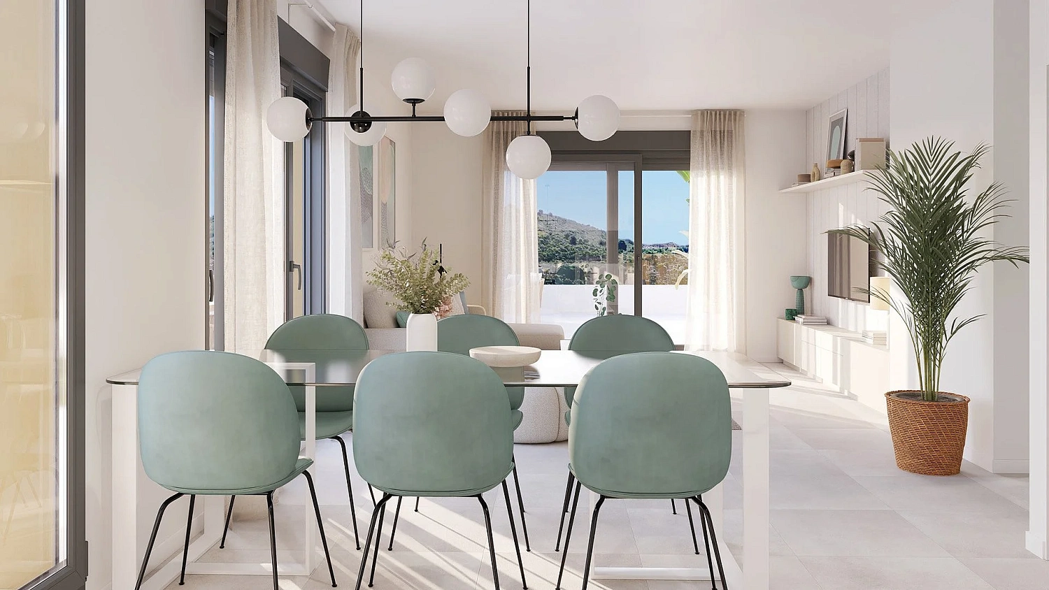 Apartment in new building Energy efficient houses overlooking the golf course in Mijas
