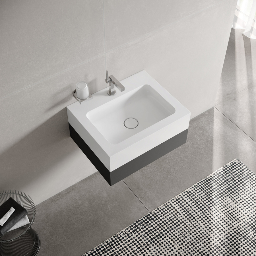 Photo Keuco Edition 300 sink cabinet 65 39611390100 anthracite/white