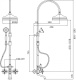 Photo Shower stand Cezares Lord LORD-CVD-03/24-Bi Gold