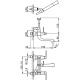 Photo Bath mixer Cisal Cherie CF0001207C gold