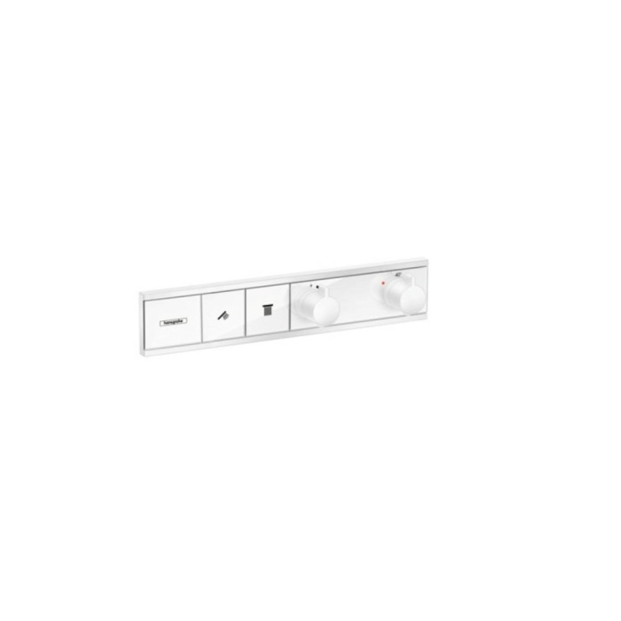 Photo Shower mixer with RainSelect 15380700 thermostat for hidden function installation 2