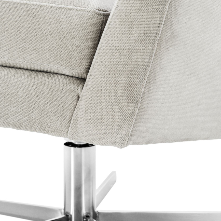 Photo Rotating chair Eduardo (light gray)